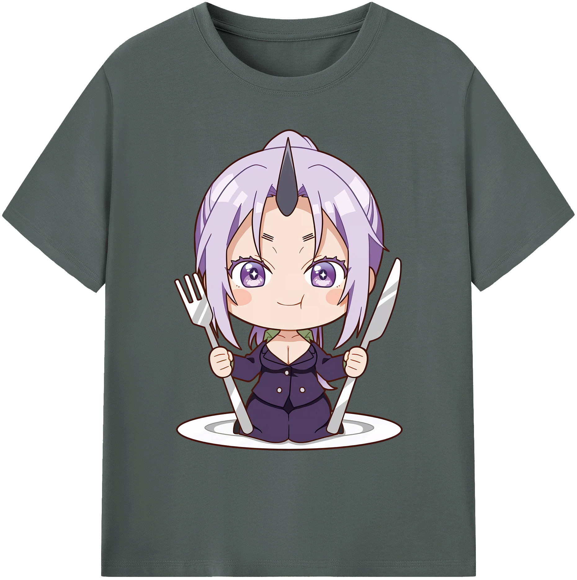 （画像用） 転スラ Regarding Reincarnated to Slime 綿100％ メンズ半袖Tシャツ｜肌触りやわらか＆通気性